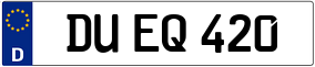 Trailer License Plate
